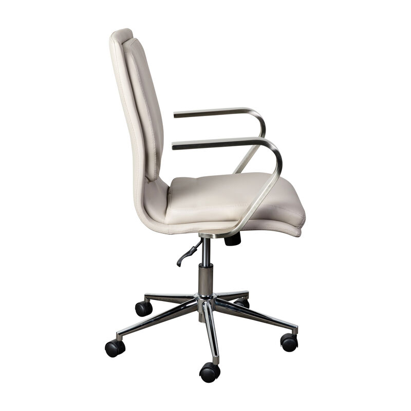 James Mid-Back Designer Executive Office Chair with Base and Arms