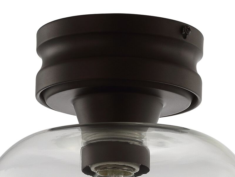 Domenic Metal/Glass LED Flush Mount