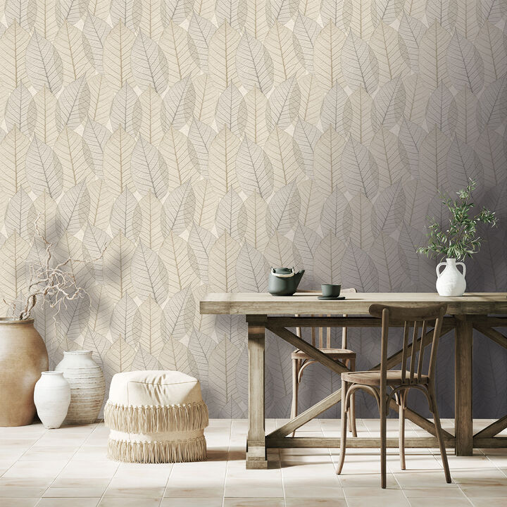 Leaf Lace Wallpaper