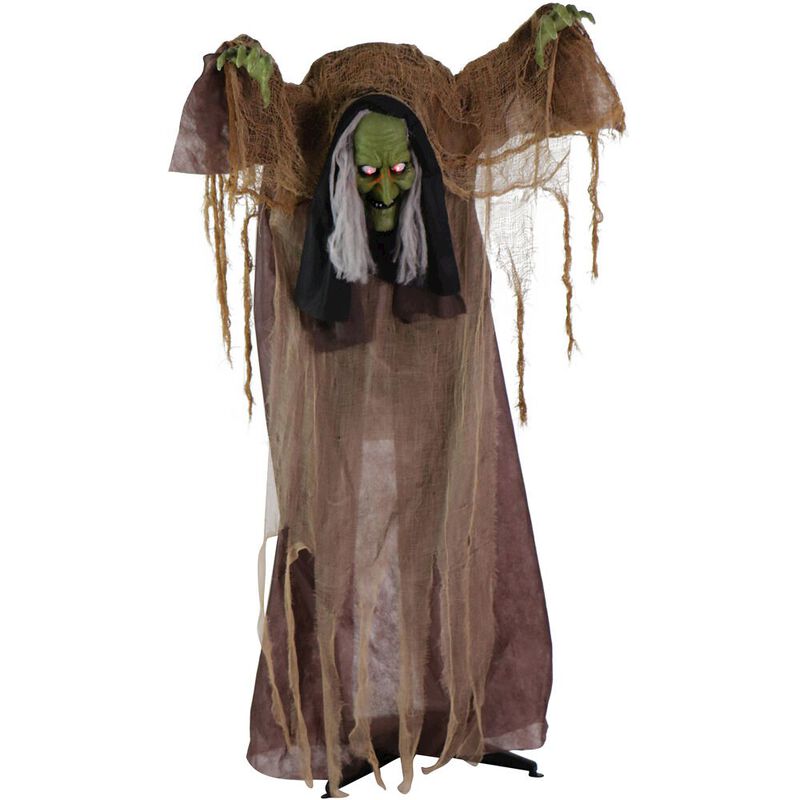 Haunted Hill Farm 57 Animated Hunchback Swamp Witch image number 0