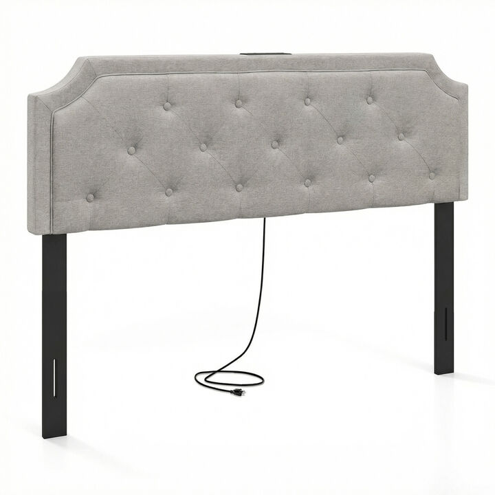Tufted Bed Headboard for Queen and Full Size Beds with Upholstered Design