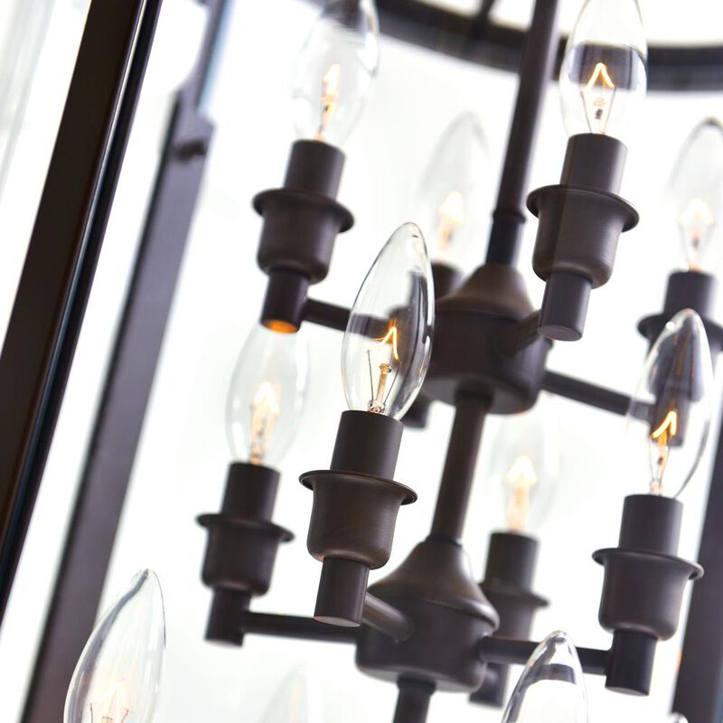 CWI Lighting Desire 12 Light Drum Shade Chandelier With Oil Rubbed Bronze Finish