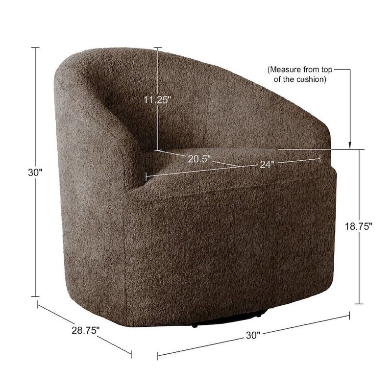 INK+IVY Upholstered 360 Degree Swivel Chair