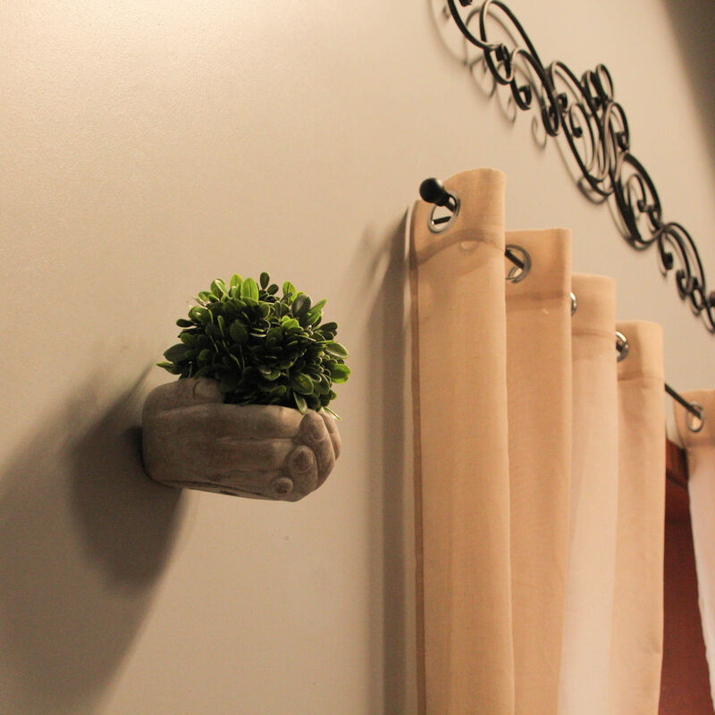 Cement Cupped Hands Wall-Mountable Planter & Birdfeeder image number 6