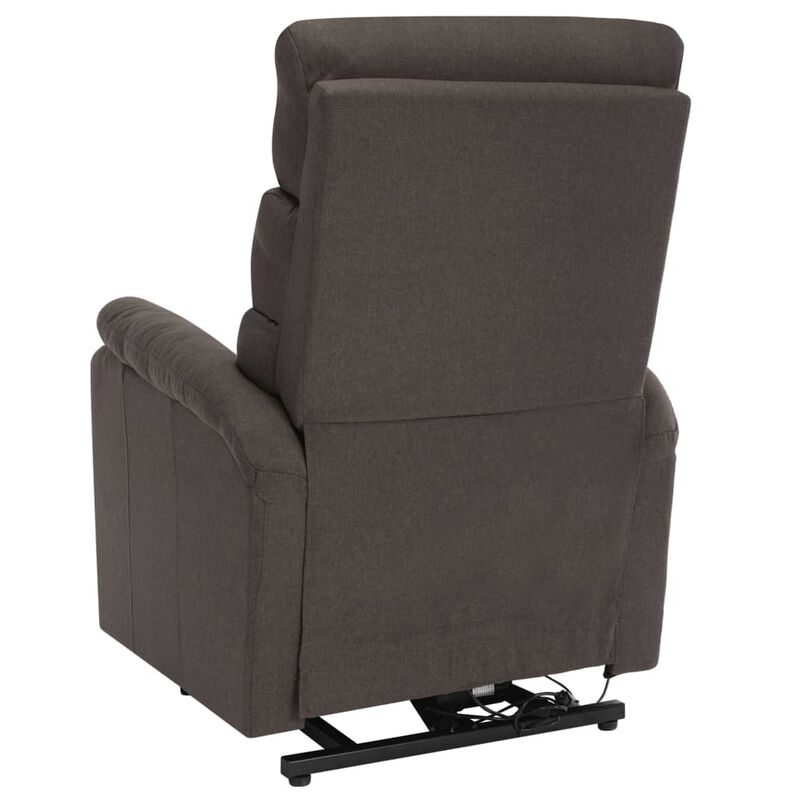 Power Lift Massage Recliner Taupe Fabric