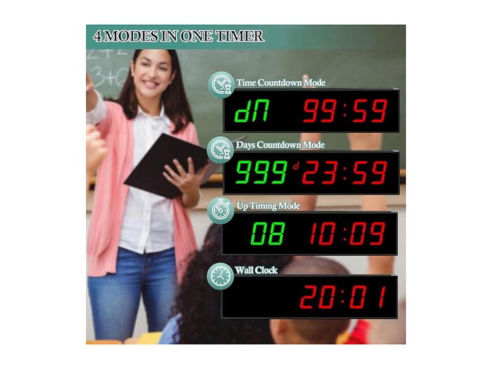 Digital Days Countdown Timer Retirement Wall Clock Home Decor