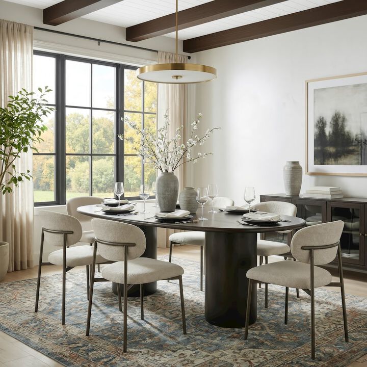 Butler Specialty Kersten 84 in. W Oval Wood Pedestal Dining Table