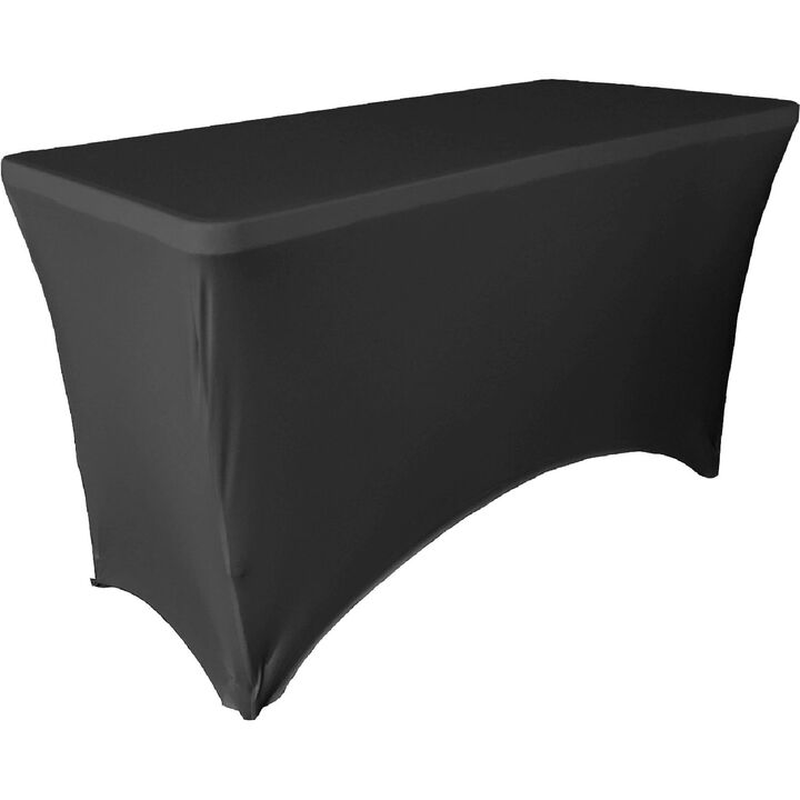 Fitted Rectangular Spandex Tablecloth for Weddings, Trade Shows and Parties