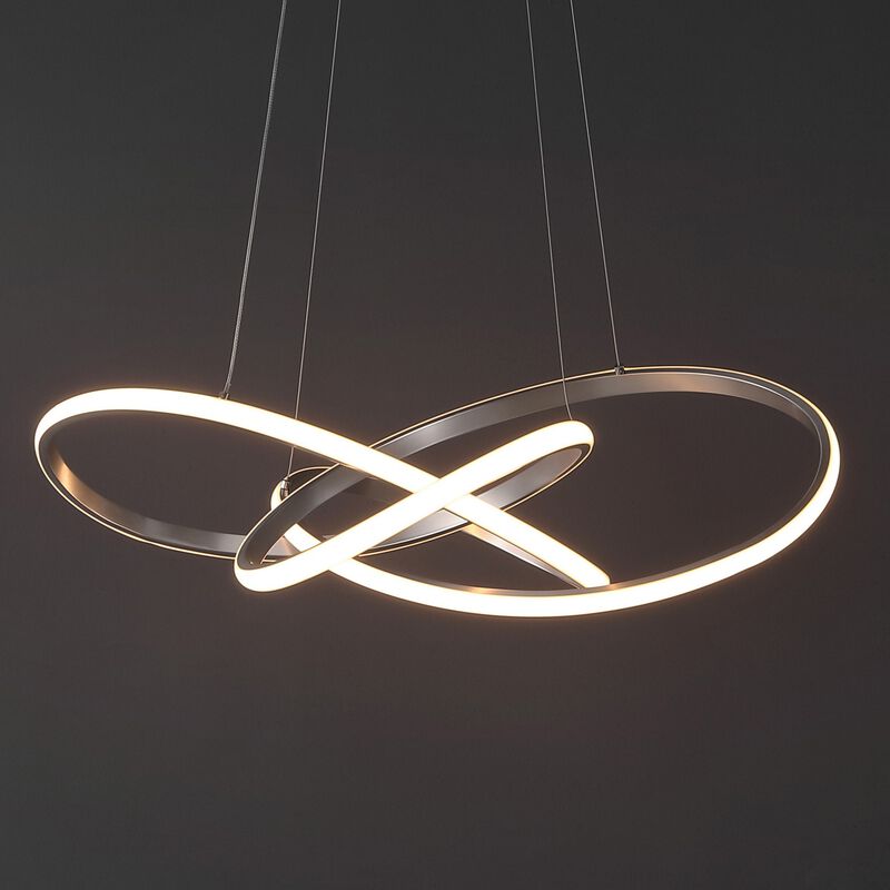 Alexia 25" Abstract Integrated LED Metal Adjustable Pendant