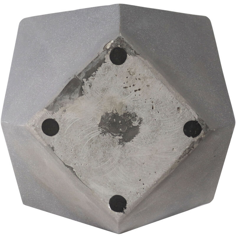 Sunnydaze 2-Piece Square-Top Cement Planters - Moondust