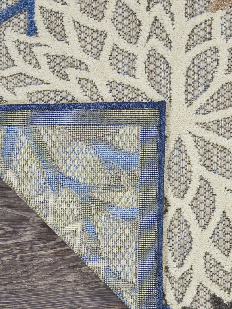 Aloha ALH05 Blue/Multicolor 9' x 12' Rug