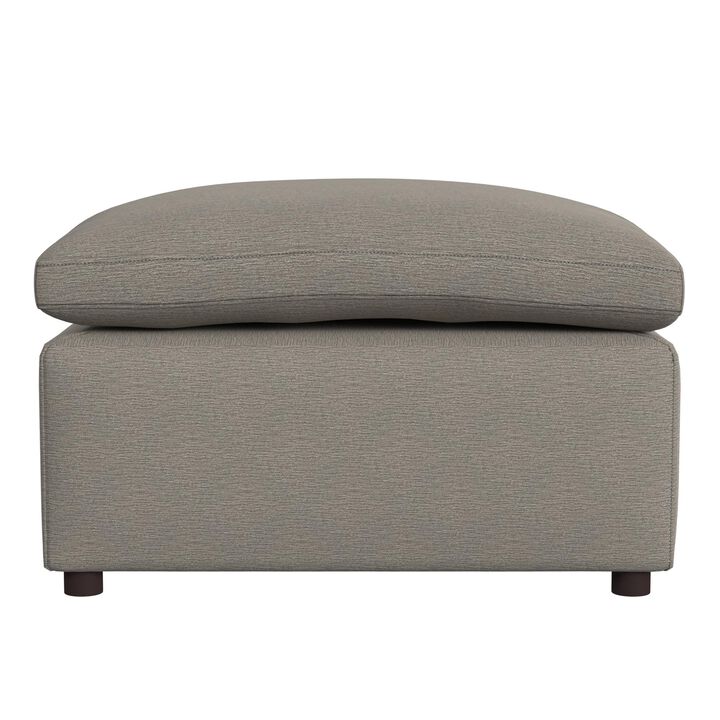 York Modular Ottoman, Urban Steel Taupe