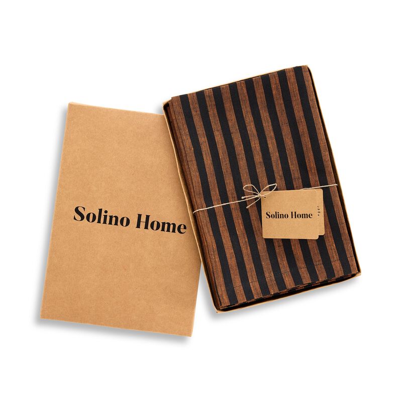 Linen Dinner Napkins - Amalfi Stripe image number 2