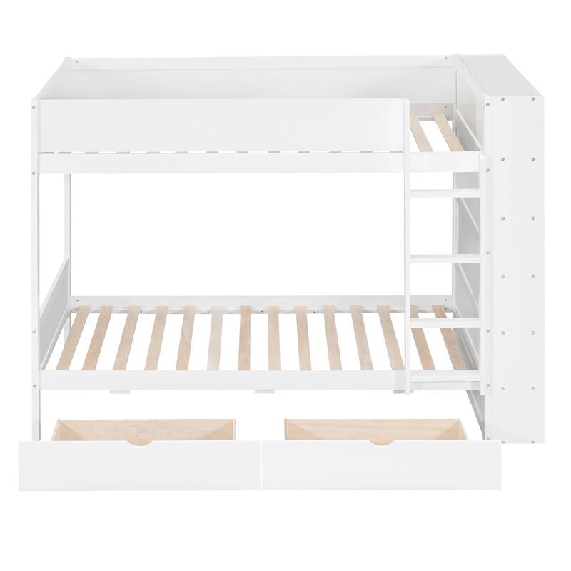 Merax Storage Bunk Bed With 2 Drawers