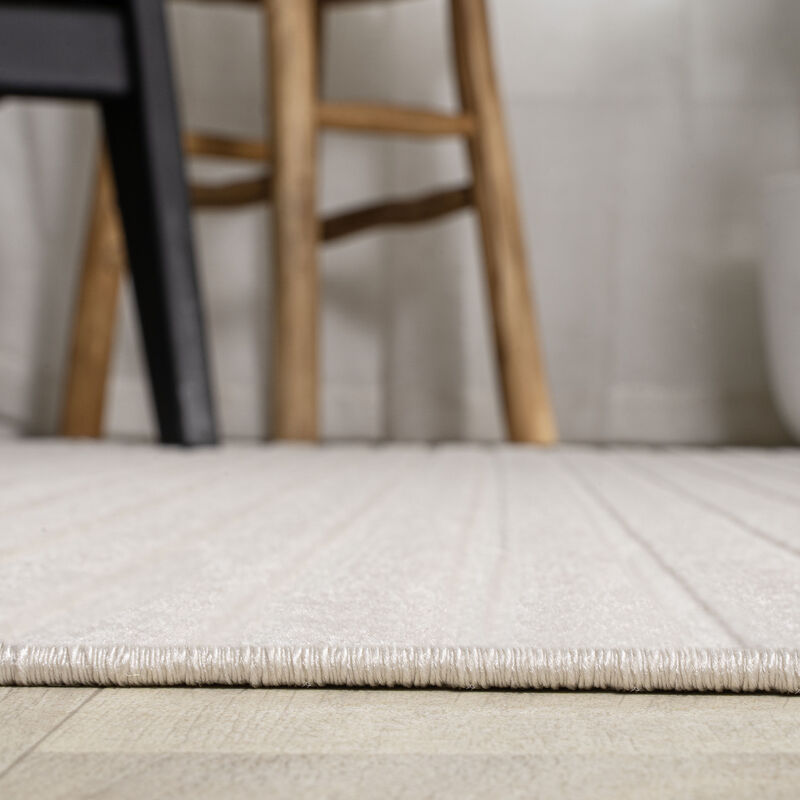 Aarhus Minimalist Scandi Striped Area Rug