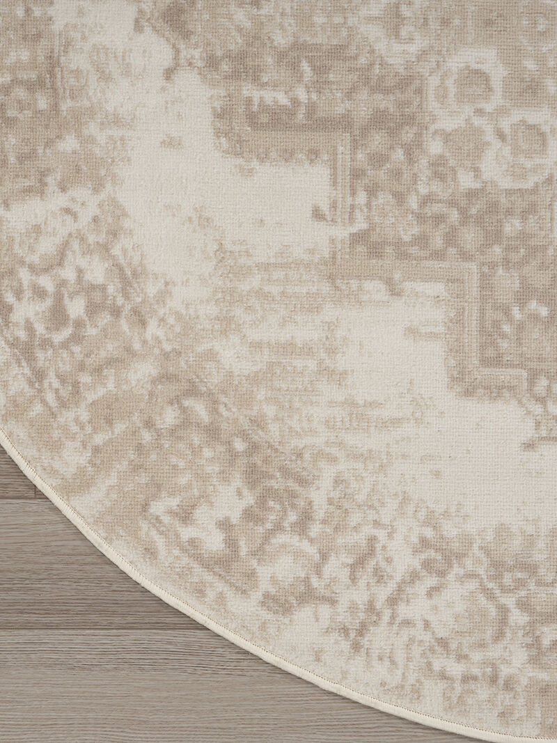 Grafix GRF14 Ivory/Beige 5'3" x Round Rug