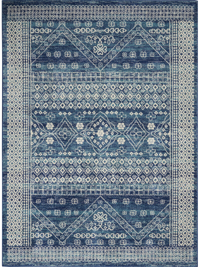 Passion PSN27 Navy/Blue 5'3" x 7'3" Rug image number 1