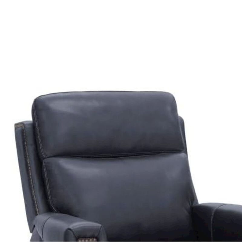 Blue Leather Recliner Chair with Lift, Heat, Power Headrest, and USB image number 8