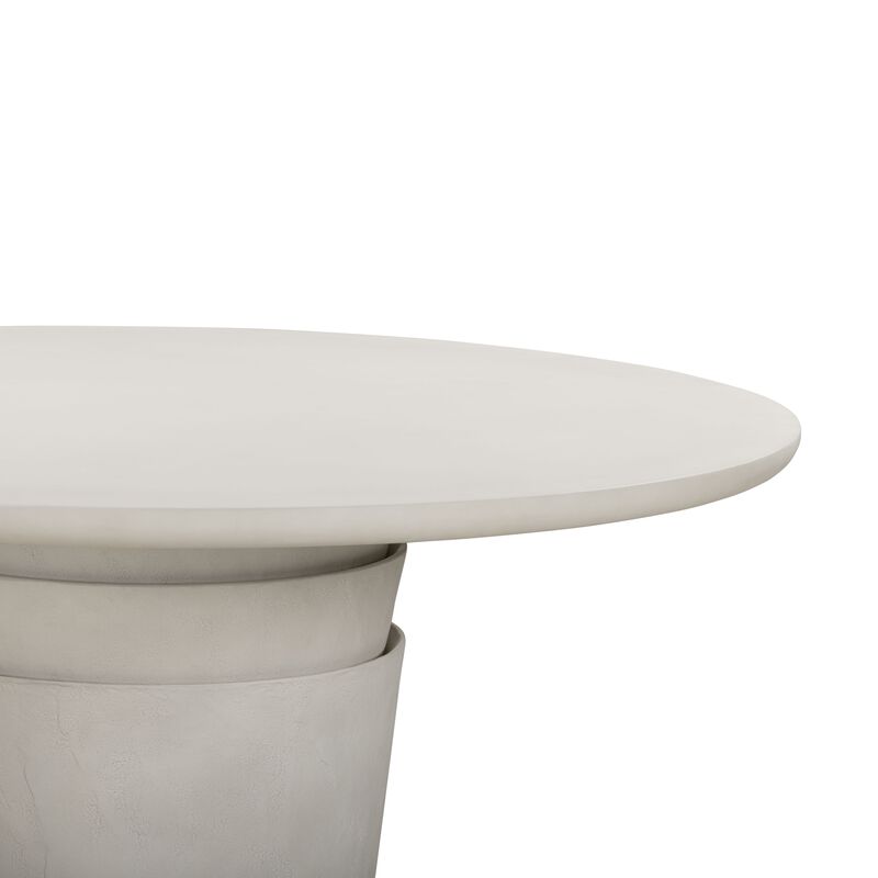 Margot Red Terracotta Round 54" Indoor/Outdoor Dining Table image number 3