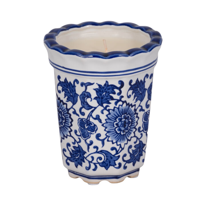 Fluted Chinoiserie Candle