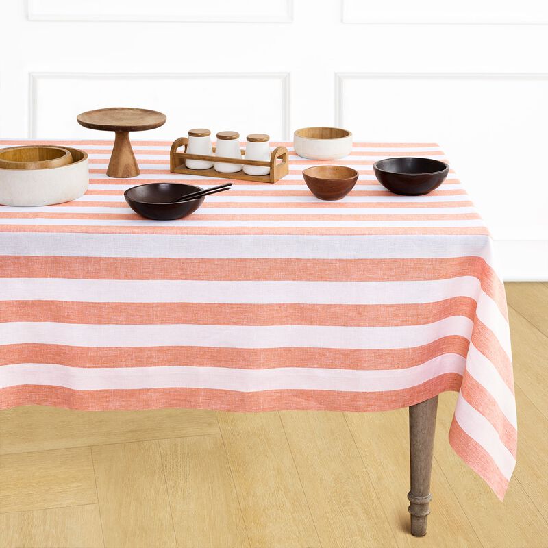 Linen Tablecloth - Cabana Stripe image number 0