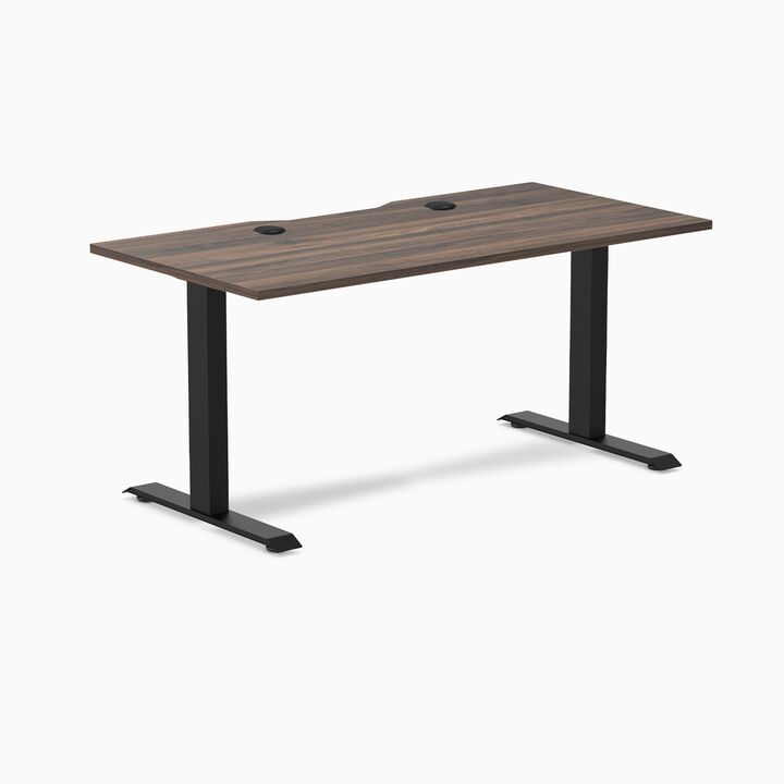Desky Zero Scalloped Laminate Office Desk