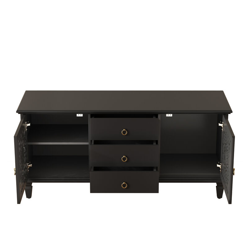 Zuggor Retro TV Stand Sideboard image number 6