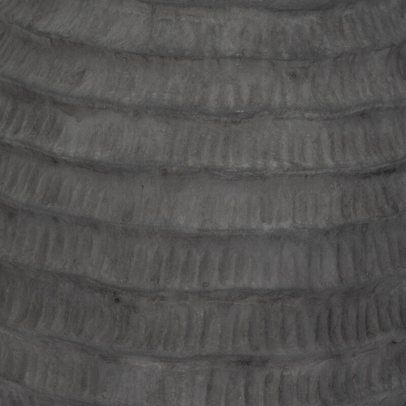 15" Faded Ribbed Bulbous Vase image number 3