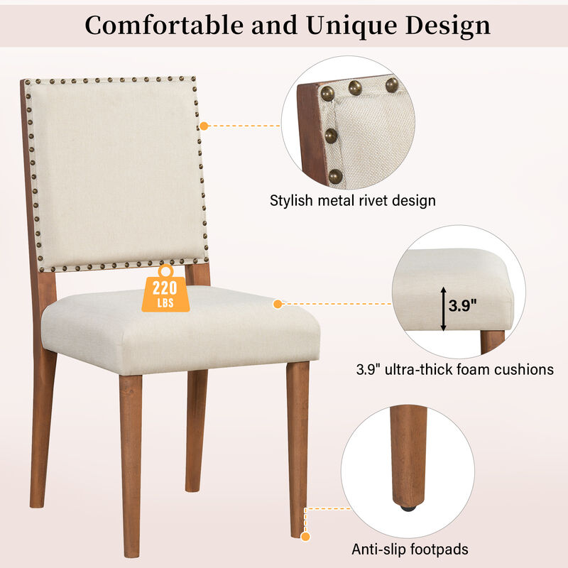 Merax 5-Piece Round Dining Table Set for 4