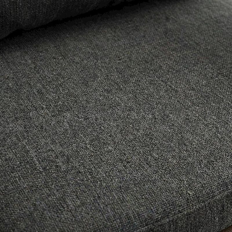 Wood Dining Armchair with Cushioned Seat for Kitchen or Dining Room, Charcoal image number 5