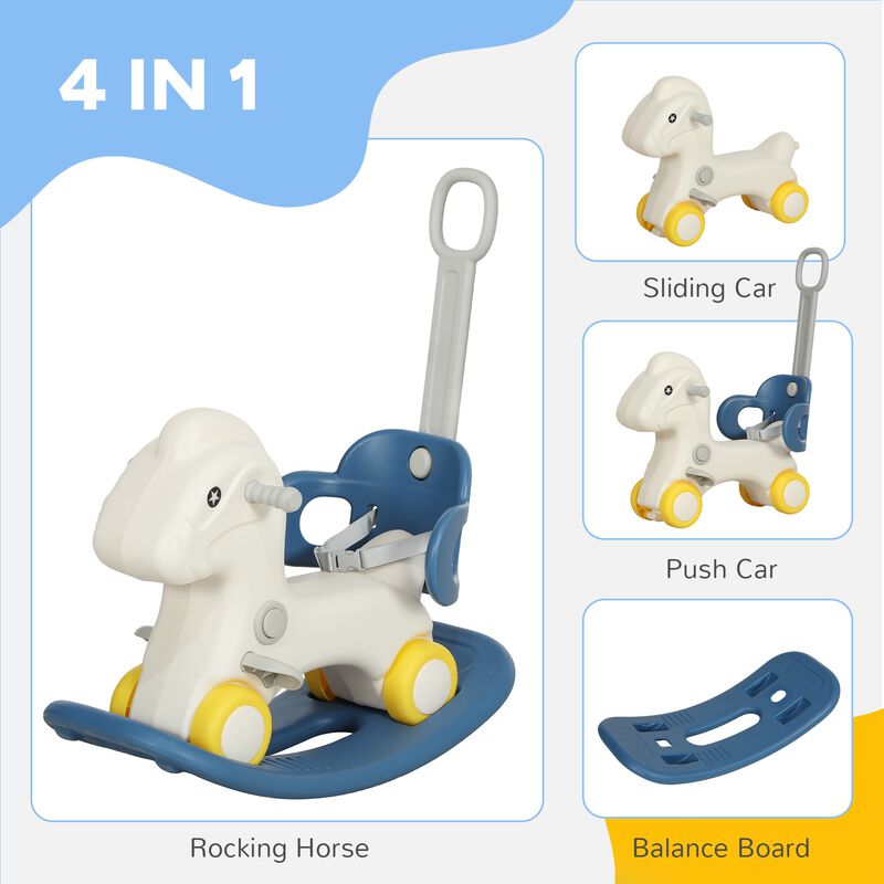 BreeBe 4-in-1 Ride-On Rocking Horse for Toddlers (1&ndash;3 Years) image number 3