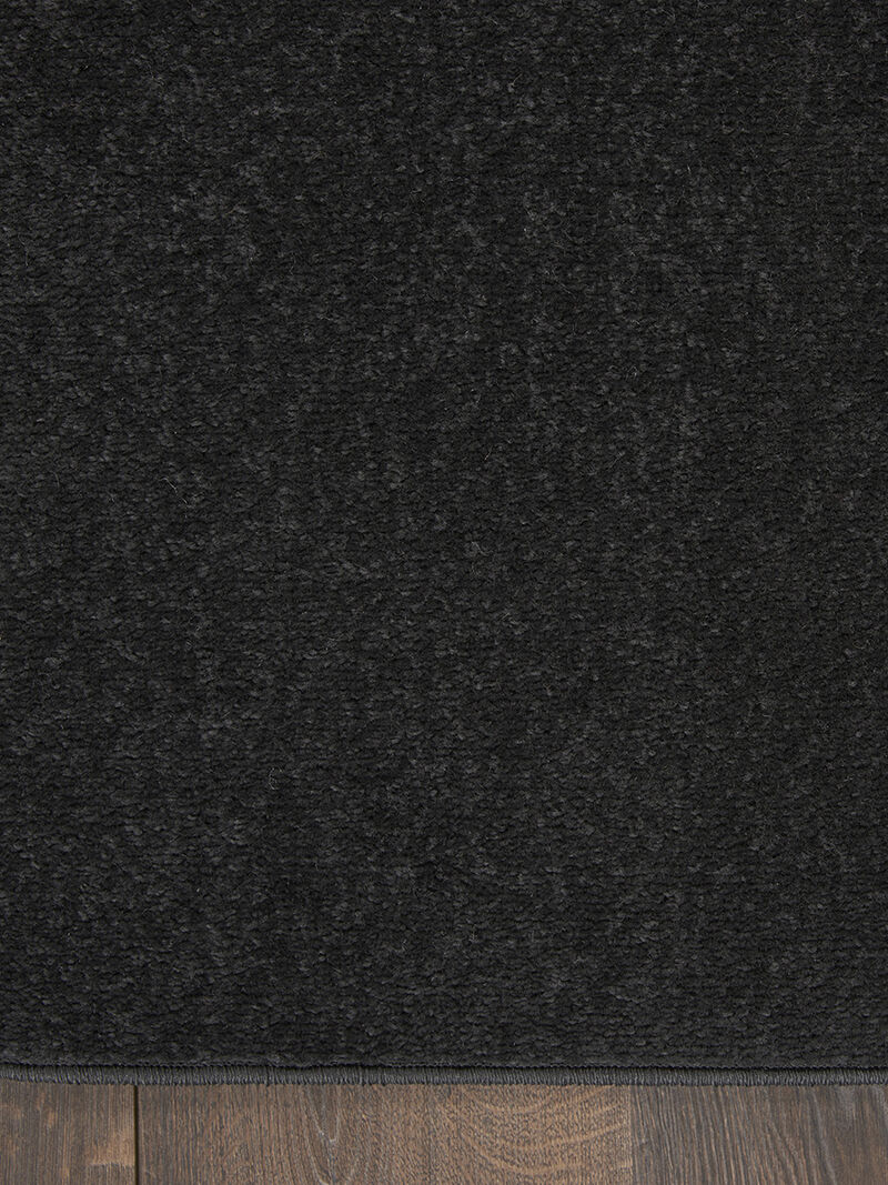 Nourison Essentials NRE01 Black 6' x 9' Rug