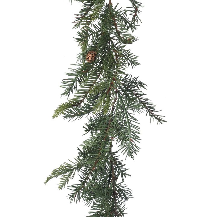 Vickerman 6' Douglas Fir Artificial Christmas Garland, Unlit - Faux Fir Christmas Garland - Indoor Seasonal Home Decor