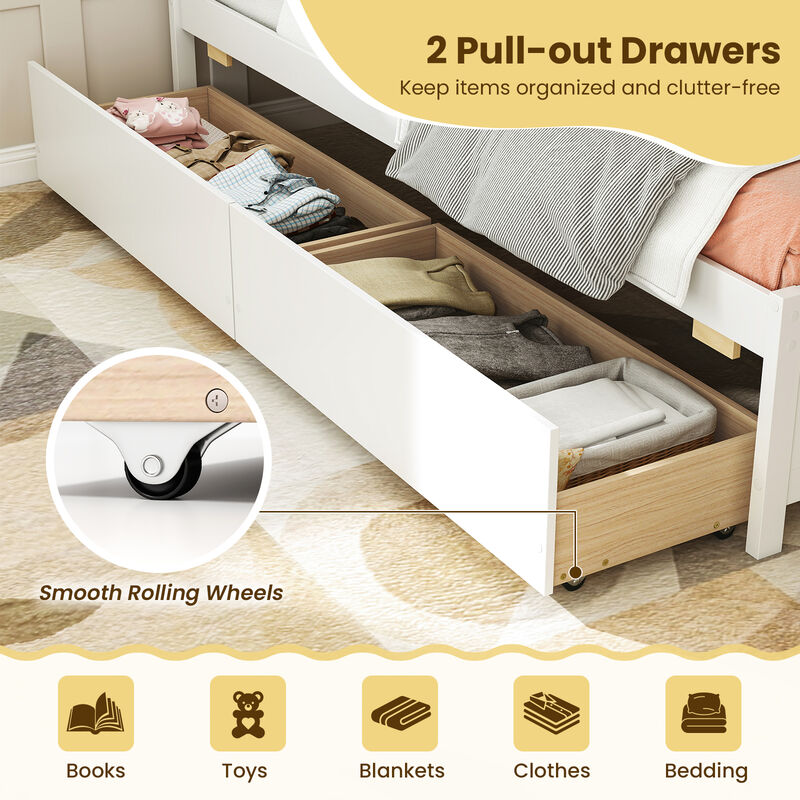 Modern Daybed with Storage Drawers &ndash; Compact Furniture Solution for Bedroom