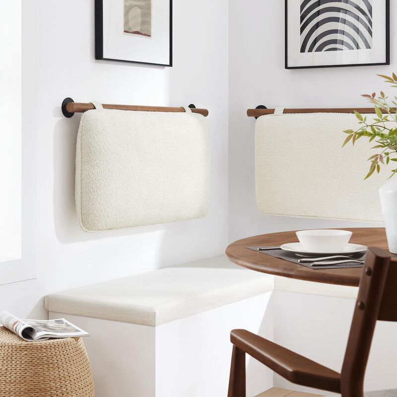 Anela Wall-Mounted Chenille Upholstered Twin Headboard image number 3