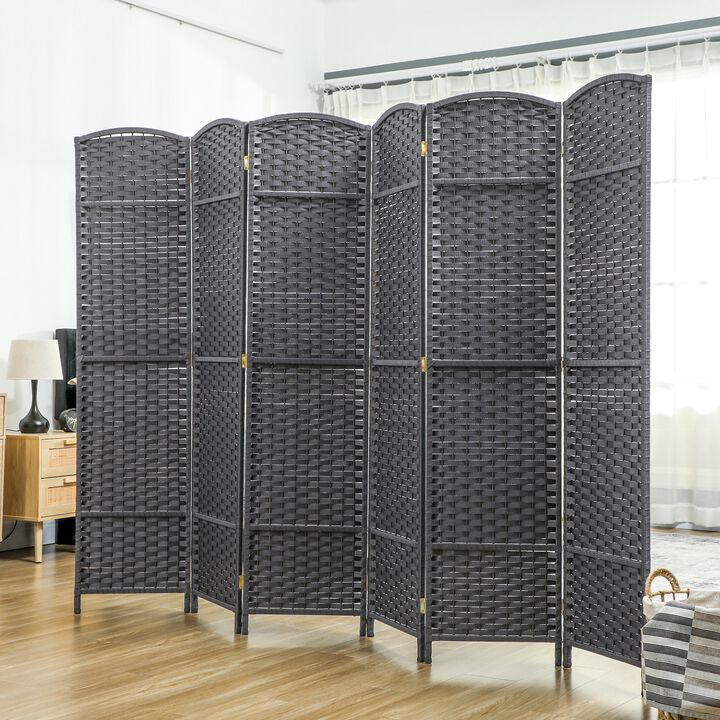 Hivvago 5.6' Tall Freestanding Privacy Screen with 6 Panels