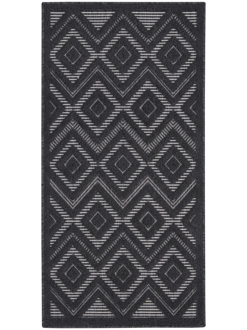 Versatile NRV01 Charcoal/Black 2' x 4' Rug image number 0