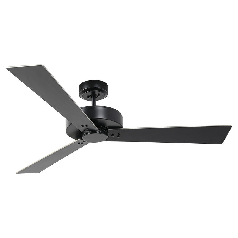 52 in. Barbeque Black Reversible Blades Ceiling Fan with Wall Control without Light