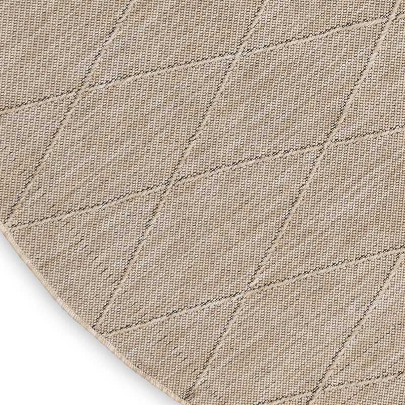 Washable Solutions WSL01 Natural 8' x Round Rug