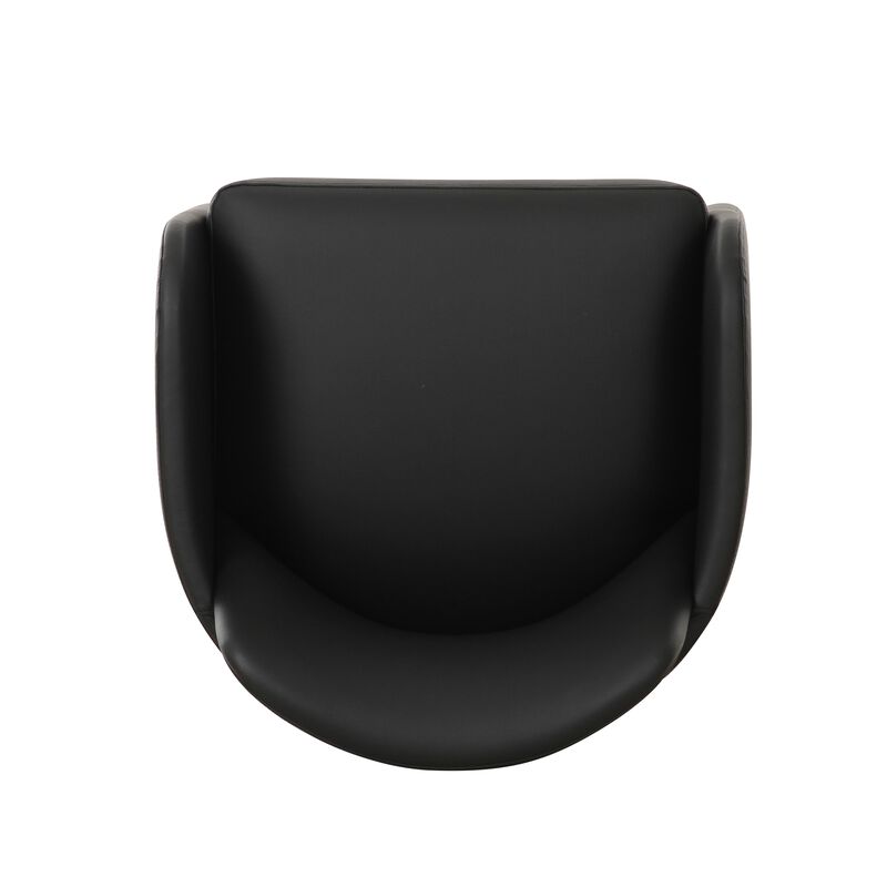 Leo Black Performance Vegan Leather Dining Chair