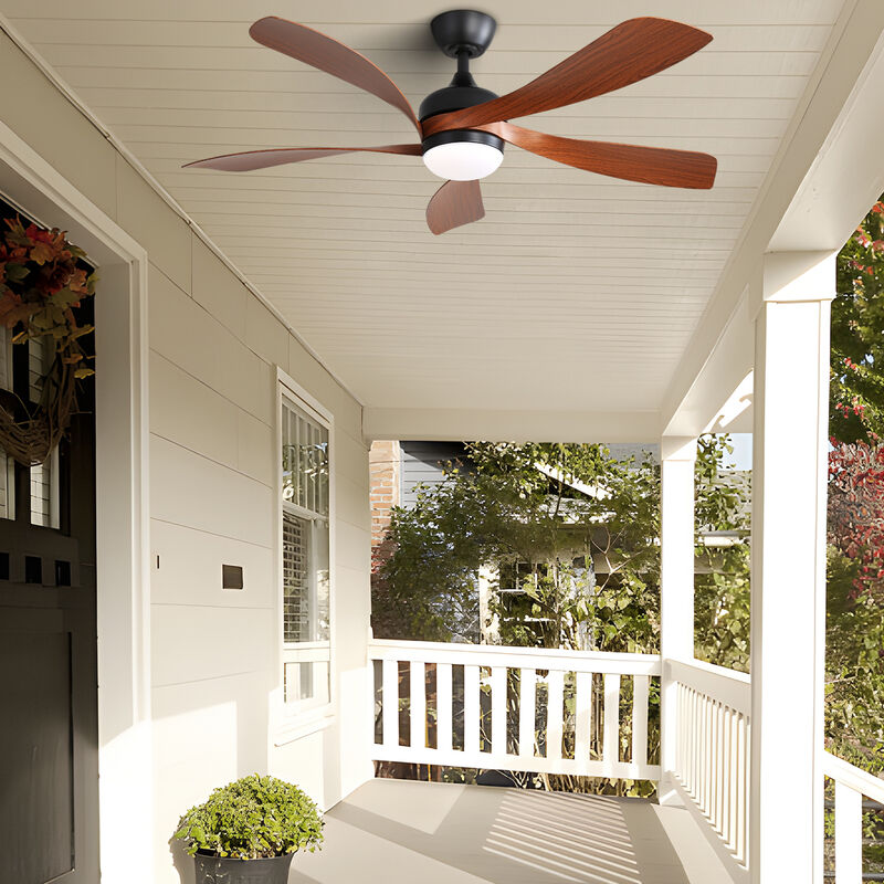 ELEMENT ACE Indoor Ceiling Fan with LED Light and Remote Control Featuring Dimmable Lighting image number 6