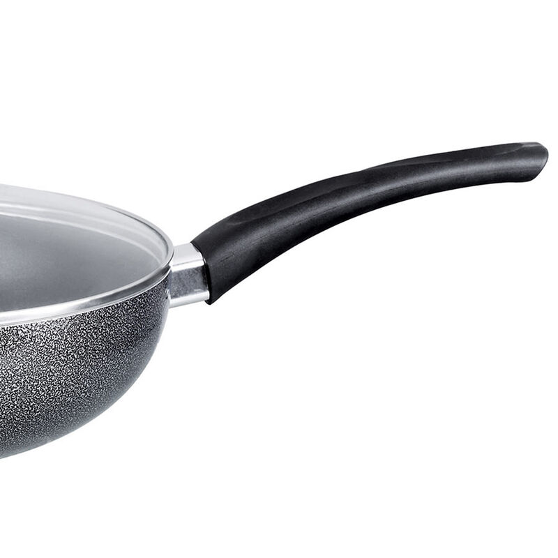 Brentwood Wok W/ Lid Aluminum Non-Stick 10