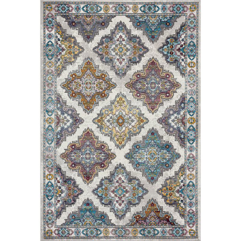 LR Home Gala Durable Performance Area Rug Indoor