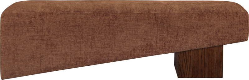 Meridian Furniture Alora Cognac Fabric Bench