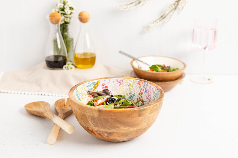 Jeanne Fitz Large Floral Gold Foil Bowl, Medium