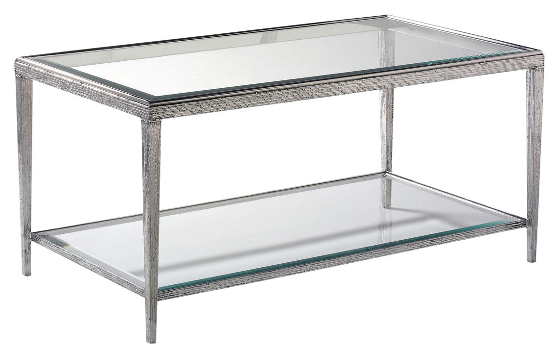 Jinx Nickel Rectangle Cocktail Table