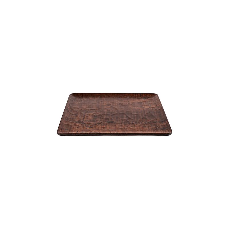 Turgla Composite 12.75" x 10.5" x h:0.5" Rectangular Brown Composite Platter