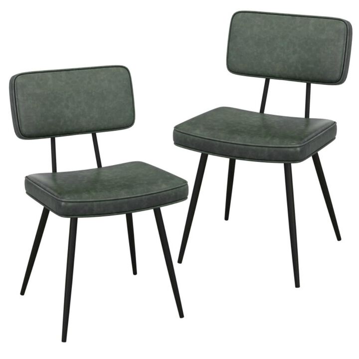 Hivvago Dining Chair Set of 2 with Padded Backrest and Seat