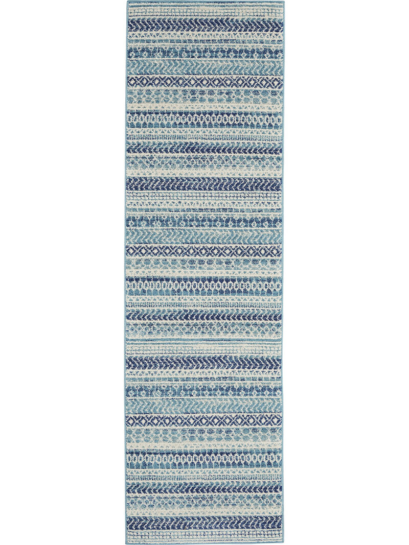 Passion PSN26 Navy/Blue 2'2" x 10' Rug image number 0