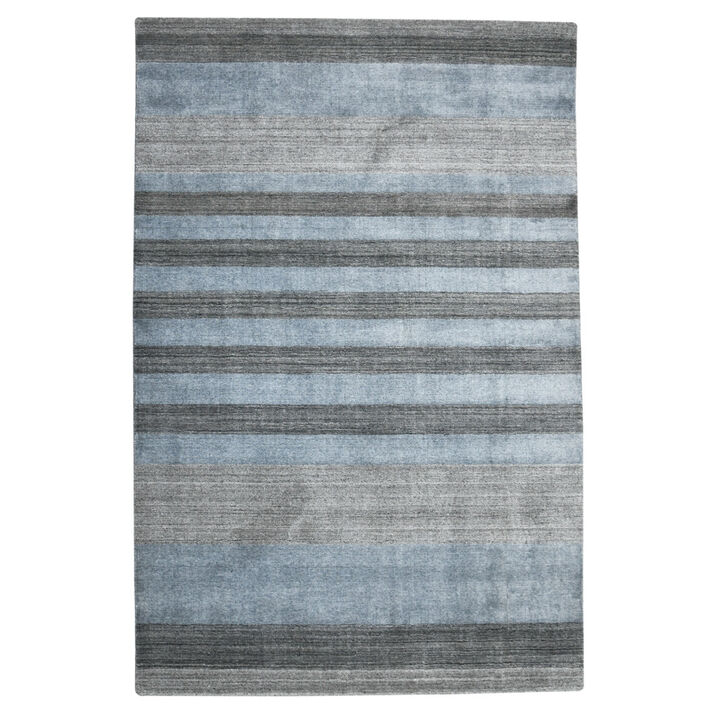 HomeRoots Wool Striped Hand Woven Area Rug